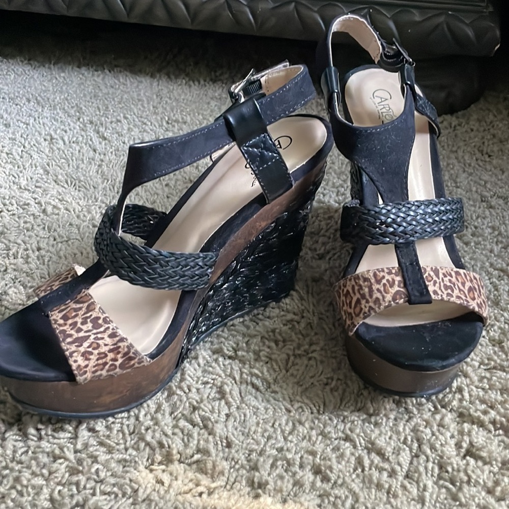 Carlos Cypress Wedge, sz 8